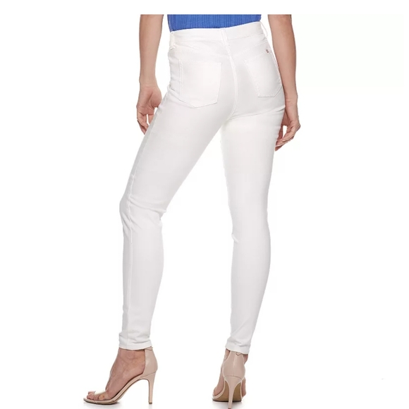 JENNIFER LOPEZ WHITE SKINNY JEANS, WHITE 14 - Picture 3 of 11